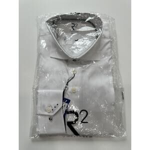 R2 Amsterdam Herren Hemd Modern fit 127.WSP.013 white size 40
